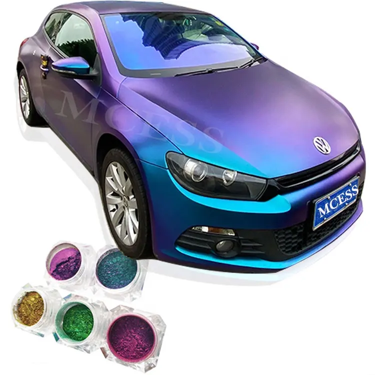 Marke Mcess KOSTENLOSE PROBEN Chamäleon politur beschichtung Pinturas Para Carros Pulver pigment Autolack Chamäleon pigmente