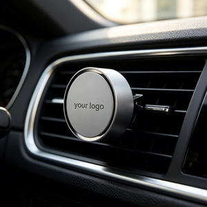 Diffuseur d'air rond en métal pour grille d'aération de voiture avec évaporation naturelle, parfum longue durée, élimination des odeurs et fonctionnement sans électricité - Product Image 1