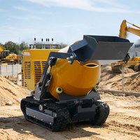 Hocheffizienter Mini-Betonmischer-Dumper mit EPA/Euro V Motor, Hydraulischer Selbstentladender Dumper zum Guten Preis