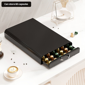 Contenitore multifunzione per macchina da caffè per uso domestico con 60 Capsule riutilizzabili in metallo scatola per Capsule <span class=keywords><strong>Nespresso</strong></span> - Product Image 4