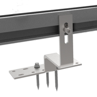 Panneau solaire de toit en acier inoxydable OEM Support réglable Couture debout Crochet de montage pour carrelage en pente Accessoires d'installation