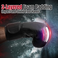 Gants de boxe en cuir de qualité supérieure approuvés par la compétition Winning Style, pour l'entraînement au sac lourd, au combat et aux coups de poing, pour hommes et femmes