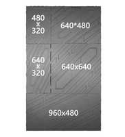 Écran LED intérieur à petit pas de pixel 640*480mm, boîtier en aluminium P1.25 P1.5 P1.8 P2 P2.5, mur vidéo LED commercial SMD FullColor