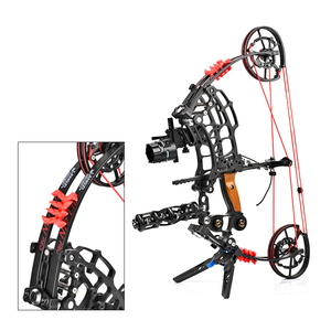 Kit d'arc à poulies polyvalent 35-70 lbs - Ensemble complet 2-en-1 flèches et billes d'acier pour la <span class=keywords><strong>chasse</strong></span> et le tir - Product Image 6