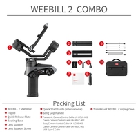 ZHIYUN Weebill 2 Combo Gimbal Cámara Estabilizador de mano para Nikon Sony Canon Fujifilm BMPCC 6K con pantalla táctil
