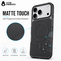 ATB Produk Terbaru untuk iPhone 17 18, Casing HP Matte Skin Feeling Warna Polos dengan Cincin Magnetik, Bahan TPU+PC, Proteksi 360 Anti Benturan