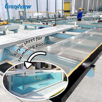Runder Oberirdischer Container mit Strukturierter PMMA-Acrylglas-Paneelkonstruktion für Schwimmbäder