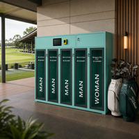 Casillero de Alquiler sin Efectivo, Sistema Inteligente de Almacenamiento y Alquiler de Palos de Golf para Instalaciones de Golf Modernas