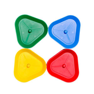 Porte-cartes triangulaire 4 pièces, pince à cartes mains libres en plastique pour poker, <span class=keywords><strong>UNO</strong></span>, soirées jeux en famille, seniors et enfants - Product Image 5
