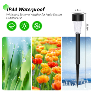 Aigostar LED solare giardino luci IP44 impermeabile 6500K luce fredda calda bianco solare prato luce per uso esterno PC lampada corpo - Product Image 4