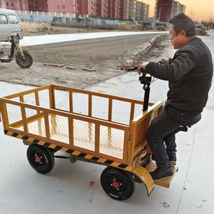 Chariot à plateau plat multifonctionnel électrique à haute capacité de charge, nouvelle technologie, vente en gros d'usine automatique, chariot à outils de jardin - Product Image 1