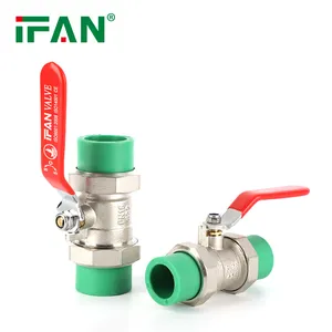IFAN Customized Water Supply PPR Accessories Plumbing Equal PPR Valves PN25 PPR Pipe Fittings
