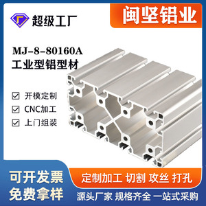 Perfil de Aluminio Industrial Minjian 80160a, Estándar Europeo 160*80, Fábrica de Perfiles de Aluminio en Stock, Cantidad al por Mayor - Product Image 1