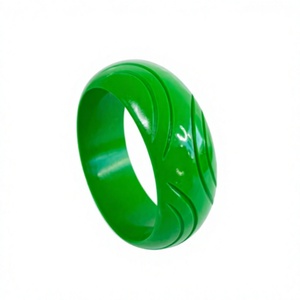 Best Quality Colorful Resin Carved Bangles Set for Children Cute Fashionable <b>Bracelets</b> <b>Red</b> Blue Yellow Green Stackable Design - Product Image 4