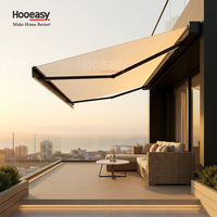 Auvents rétractables d'extérieur résistants aux UV, pare-soleil pliant pour jardin, balcon, terrasse, usage commercial
