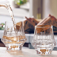 Usine directe à la main sculpture verres tasse en verre de haute qualité pour bière whisky vodka saké brandy logo personnalisable