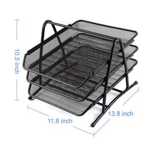 حاوية شبكية منظم مكتب حامل ملف وثيقة صينية 3 أجزاء معدنية - Product Image 5