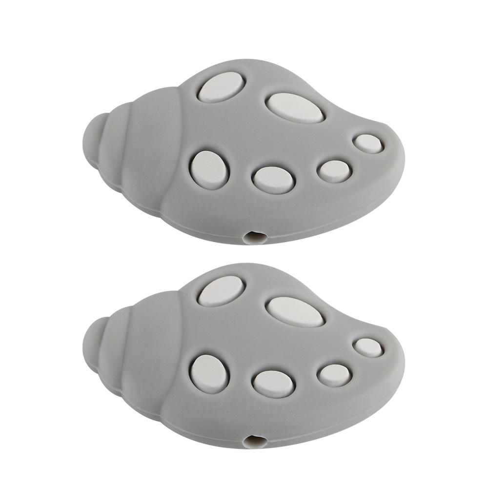 ลูกปัดโฟกัสหอย SA111สีเทาอ่อน