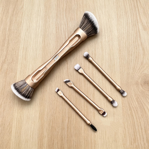 10-in-1 Magnetic Double-Ended Makeup <b>Brush</b> Set Flat Foundation <b>Brush</b> Portable Travel Dual Face Cosmetic Tool - Product Image 6