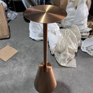 Tavolino da Caffè Moderno Italiano a Forma di Cono con Bordi in Acciaio Inossidabile per Soggiorno, Hall d'Hotel e Arredamento per Club - Product Image 5