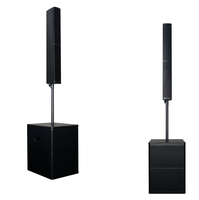 Sistema de Altavoces con Amplificador DSP Clase D, Línea Activa Multifunción Profesional OEM, Columna Metálica LB804 de 800W, Portátil
