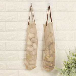 Kitchen fruit and <b>vegetable</b> <b>storage</b> mesh bags, hanging mesh bags, ginger, garlic, and onion <b>storage</b> bags, multi-functional tote - Product Image 3