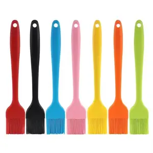2024 Hot Sales Silicone Heat Resistant Brush BBQ Sauce Marinade Meat Glazing Oil Brush Basting Brushes