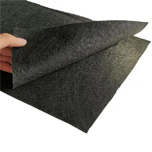 Spunlace polyester noir non tissé pour tissu de base auto voiture ou chaussure