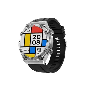 DT NO.1 DT Ultra mate smartwatch 1.5 pouces 454*454 Business Compass GPS NFC DLTultra mate ronde montre de sport intelligente reloj intelige