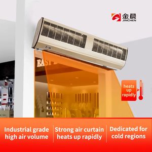 Rideau d'air chauffant PTC en aluminium haut de gamme, 3 niveaux, économie d'énergie, pour bâtiments de bureaux modernes, conception à flux croisé 3 niveaux - Product Image 5