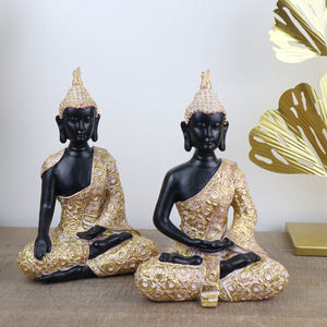 Redeco-estatua decorativa de resina de poliresina, adornos de Buda, Budismo indio, Buda <span class=keywords><strong>Funky</strong></span>, del sudeste asiático, venta al por mayor - Product Image 2