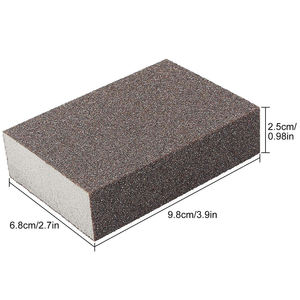 Bloc de ponçage pour <span class=keywords><strong>bois</strong></span>, éponge de ponçage pour cloisons sèches, éponge <span class=keywords><strong>abrasive</strong></span> flexible, éponge de ponçage double face, bloc de polissage humide et sec - Product Image 4