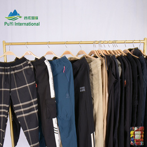 Pantalones de algodón de invierno para hombre y mujer, pantalones informales mixtos de <span class=keywords><strong>segunda</strong></span> <span class=keywords><strong>mano</strong></span>, ropa usada mixta de invierno, <span class=keywords><strong>bragas</strong></span> - Product Image 1