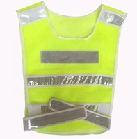 Gilet de sécurité réfléchissant à détachement rapide et veste de course en polyester avec logo personnalisé, imperméable et éclairage LED