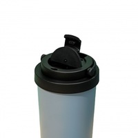 Gobelet réutilisable personnalisé de 480 ml à double paroi en acier inoxydable 18/8, bouteille d'eau isolée pour le sport et les voyages