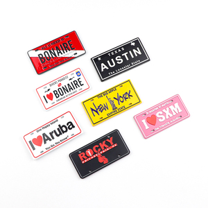 Aimants de réfrigérateur et plaques d'immatriculation de voiture en métal personnalisés en gros, souvenirs touristiques de la ville de Los Angeles - Product Image 3