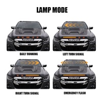 Protection de capot TXR avec éclairage de streamer synchronisé à la direction de la voiture d'origine, accessoires de protection de capot LED pour Isuzu D-Max 2021