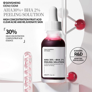 Solución Exfoliante con Ácido Frutal <span class=keywords><strong>AHA</strong></span> <span class=keywords><strong>30</strong></span>% + <span class=keywords><strong>BHA</strong></span> <span class=keywords><strong>2</strong></span>% 30mL, Sérum Facial, Eliminador de Puntos Negros, Reparación del Acné, Cuidado de la Piel Anti-Acné - Product Image 3