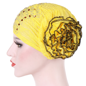 <span class=keywords><strong>Chapeau</strong></span> Turban en coton tressé extensible pour femmes musulmanes, <span class=keywords><strong>foulard</strong></span>, bonnet de chimiothérapie, casquette, Hijab, couvre-chef, nouveau - Product Image 6