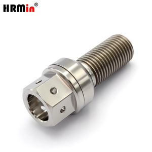 Pernos <span class=keywords><strong>de</strong></span> <span class=keywords><strong>rueda</strong></span> <span class=keywords><strong>de</strong></span> coche <span class=keywords><strong>de</strong></span> titanio Ti-6Al-4V Gr.5 con asiento cónico flotante hexagonal perforado <span class=keywords><strong>de</strong></span> 17 mm M14x1.5mm - Product Image 1