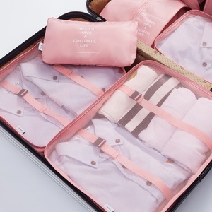 Nhà Máy Du Lịch Lưu Trữ Tổ Chức Túi Trọng Lượng Nhẹ Dày Polyester Hành Lý Tổ Chức Túi 7 Pcs Túi Du Lịch Đóng Gói Khối - Product Image 5