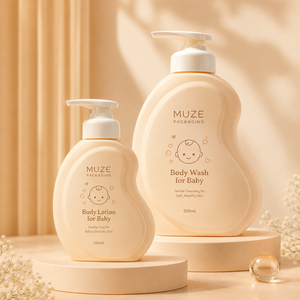 <span class=keywords><strong>Muze</strong></span> Custom 250ml 500ml fles met pompdispenser in wolkvorm van plastic voor babyverzorging, geschikt voor bodylotion en douchegel verpakkingen - Product Image 4