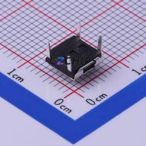 TS-1057-03126 Tactile Switch Through hole-4P,6.4x6mm Switch Single Pole Single Throw Round Button Through Hole 6.4mm - Product Image 2