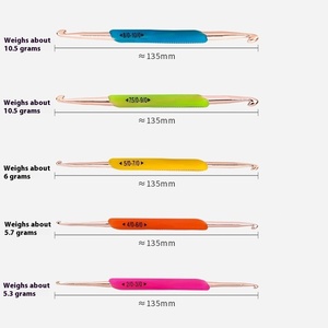 TPR <span class=keywords><strong>colle</strong></span> douce double tête <span class=keywords><strong>crochet</strong></span> pour ménage fait à la main bricolage outil de tricot <span class=keywords><strong>crochet</strong></span> 5 ensembles de <span class=keywords><strong>crochet</strong></span> - Product Image 3