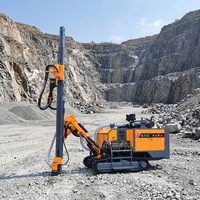 Foreuse de mine intégrée KT5 montée sur chenilles pour le forage DTH, machine de forage pour trous de dynamitage, pour projets d'exploitation minière en carrière de roche