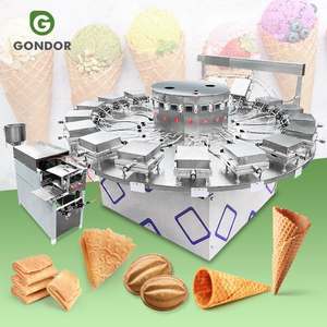 New Rotary Egg <b>Roll</b> Cone Production Line Stroopwafel <b>Ice</b> <b>Cream</b> Making <b>Machine</b> Full Automatic Multifunctional High Productivity - Product Image 1