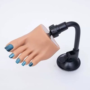 Modèle de pied d'entraînement en silicone pour la pratique des ongles, 6 couleurs, modèle de pied d'imitation, support en silicone - Product Image 2