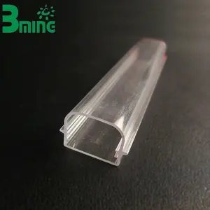 Custom Shape Transparent LED Tube Light Diffusing Shell Outdoor Plastic Light Cover