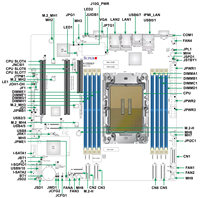 Nouvelle carte mère de jeu Supermicro X99 Dual F2 Intel Xeon Socket DDR5, mémoire quadri-canaux, SATA M.2, graphismes intégrés, ATX Server