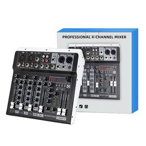 มิกเซอร์เสียงระดับมืออาชีพ 6 ช่องสัญญาณ ขนาดเล็ก สำหรับใช้งานในบ้านและการแสดงบนเวที พร้อมเอฟเฟกต์ในตัว <span class=keywords><strong>EQ</strong></span> 3 แบนด์ ระบบอัตโนมัติ บลูทูธ - Product Image 5